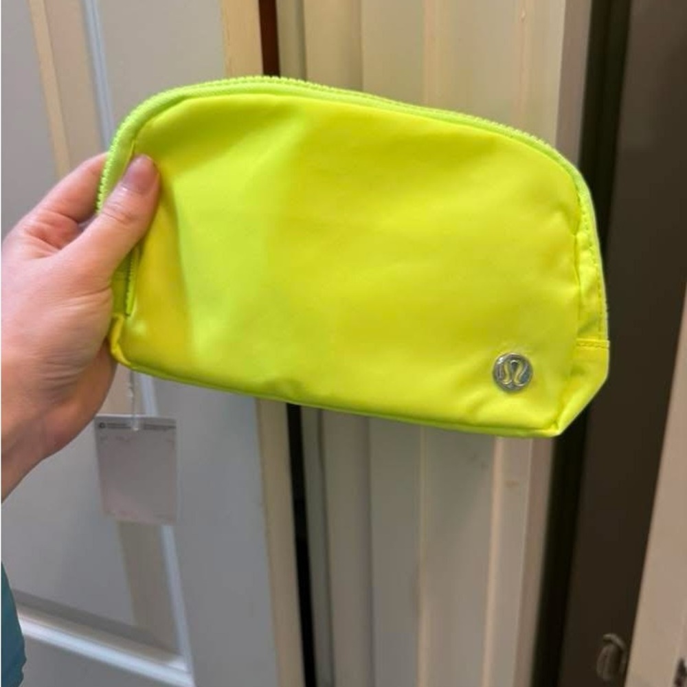 Lululemon Neon Yellow Pouch
